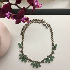J Crew Blue-Green Statement Necklace